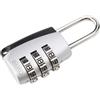 ABUS Lucchetto a Combinazione 155/20 - Lucchetto con Corpo in Pressofusione di Zinco - Lucchetto per Valigie e Armadietti con Codice Numerico Regolabile - Livello di Sicurezza 3 - Argento