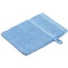 Gözze - Guanto da Bagno, Set da 4 Pezzi, Morbido e Assorbente, 100% Cotone, 16 x 21 cm - Blu Tortora