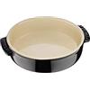 Le Creuset Pirofila per aperitivo in gres vetrificato, Rotonda, 450 ml, diameter 14 cm, Nero Lucido, 72102141400001