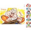 Home Disney - Set 12 Tovagliette Nani Sketch in Polipropilene Decorato, 45x30 cm - Biancaneve e i Sette Nani, Lavabili, Riutilizzabili, Perfette per Bambini