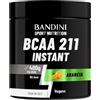 Bandini® AMINOACIDI RAMIFICATI BCAA 2 1 1 400 g Gusto ARANCIA, BCAA Polvere | con Leucina Valina Isoleucina, Integratore per Palestra, Sport, Allenamento, Pre Intra Post Workout, Recupero Muscolare