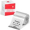 Phomemo Tichette Termiche Trasparenti, Per Scatole e Confezioni Regalo | Compatibile Con Stampante Phomemo M220 M250 M221 M120 M150 M108 M110 M421, 40x40 mm, 180 Etichette/Rotolo