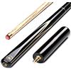 AONETIGER Stecca da biliardo in legno di frassino, 145 cm, 3 pezzi, punte da 9,7 mm, con accessori di estensione borsa/valigetta, set a scelta professionale Snooker Pool Cue Sticks