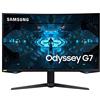 Samsung Monitor Gaming Odyssey G7 (C32G73), Curvo (1000R), 32, 2560x1440 (WQHD 2K), HDR 600, VA, 240 Hz, 1 ms, FreeSync Pro, G-Sync, HDMI, USB 3.0, Display Port, Ingresso Audio, HAS, Pivot, PIP, PBP