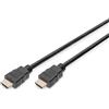 DIGITUS Cavo di collegamento HDMI Premium High Speed, tipo A, HDMI 2.0, 3,0 m, con canale Ethernet, Ultra HD 4k/60Hz, compatibile con TV/beamer/monitor, contatti placcati oro, nero