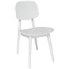 Fashion Commerce Set di 4 Sedie in Polipropilene, Bianco