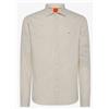 Sun 68 Shirt Classic Stripe L/S Camicia Righe Bianca/Beige Uomo