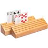 Yellow Mountain Imports, Porta Carte da Gioco in Massello Faggio, Set da 2