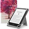 MoKo Custodia Cover Universale Compatibile con E-Lettore Kindle/Kobo/Voyaga/Lenovo/Sony/Tolino da 6, 6,8 e 7,in Pelle PU con Chiusura di Elastico,Doppio Supporto e Manico, Paesaggio dell'Acquerello