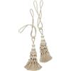 Jotex YUNA - Fermatenda con nappa, 2 pezzi, colore: Beige