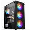 Provonto 12 Core Lite PC Gaming [Intel Xeon E5-2650 v4, AMD Radeon RX 580 8GB, 8 GB RAM, 512 GB SSD] Windows 10 Pro Computer Desktop Gamer