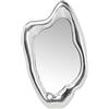 Kare Design Specchio Hologram, Argento, 117X68Cm, Montaggio Verticale E Orrizontale, Forma Organica, Oggetto Di Design