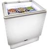 Ristosubito Espositore refrigerato vetrato a pozzetto per gelato GCE Modello JOY Capacità Lt. 48 Temp.°C. -10 / -22 Dim. cm L.85 P.62.7 H.101
