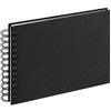 walther design album fotografico nero 23 x 17 cm album a spirale lino, stoffa SA-509-B