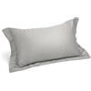Caleffi 35297 Raso di Cotone Coppia Federe per Standard Letto, Argento