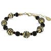 Venetiaurum - Bracciale con Sfere in Vetro Originale di Murano e Argento 925 - Gioiello Made In Italy Certificato