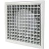 GEFONG Griglia Ventilazione dell'aria 5 Pollici 125mm con Rete Anti-insetto per Uscita Aria Uso Interno Montaggio a Parete e Soffitto Plastica Bianco 1 Pezzo