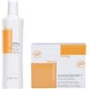 FANOLA Kit Fanola Nourishing ristrutturante shampoo 350 ml + lozione senza risciacquo 12 fiale