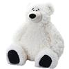 Wild Republic Snuggleluvs, Orso Polare, Peluche con Peso, 38 cm, Regalo per Bambini, Giocattolo di Peluche, Imbottitura in Bottiglie d'Acqua Riciclate Filate