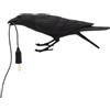 SELETTI Bird Lamp Playing Lampada da Tavolo Corvo Nero