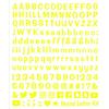 4R Quattroerre.it 1259 Kit Lettere Adesive Componibili Social Media, Giallo Fluo