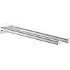 hansgrohe AddStoris - Portasciugamani bagno a due bracci, portasciugamani doppio per montaggio a parete, fissaggio nascosto, accessori bagno, cromo, 41770000