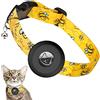 PKQTOP Collare Gatto Airtag, stampato Collare Gatto, Supporto Airtag Collare Gatto, Collare Gatto GPS, con Campanella e Fibbia di Sicurezza, per Gatti