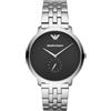 Emporio Armani Orologio Uomo, movimento a tre lancette, cassa in acciaio inossidabile 42 mm, bracciale in acciaio inossidabile, AR11161