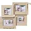 walther design Naturale 2X 10x10 e 2X 10x15 cm Cornice in Legno con Gioielli di Perle, Naturalezza RY444H