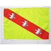 AZ FLAG BANDIERA LORENA 45x30cm - BANDIERINA LORRAINE IN FRANCIA 30 x 45 cm cordicelle - AZ FLAG
