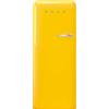 SMEG Frigorifero Monoporta Stile Anni 50, Libera Installazione, Apertura Sx, Classe D, Giallo - FAB28LYW5