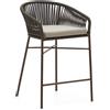 La Forma Sgabello Yanet in corda verde altezza 65 cm