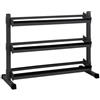 JK Fitness Rastrelliera Porta Manubri con 3 Ripiani