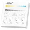 Pannello Full Touch Dimmer CCT 4 zone WiFi Base magnetica - White