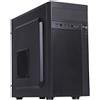 Itek Case THEON - Mini Tower, mATX, PSU 500W, 2xUSB3, Full Black