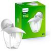 Philips Creek Applique LED da Esterno, Resistente a Intemperie IP44, Durevole, Alluminio, Design Classico, Bianco, Lampadina E27 Venduta Separatamente