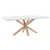 La Forma Tavolo Argo 160 cm melammina bianco gambe effetto legno