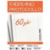 FABRIANO Foglio protocollo - A4 - uso bollo - 60 gr - Fabriano - conf. 200 pezzi (unità vendita 1 pz.)