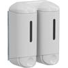 MAR PLAST Dispenser a muro Double Shower Small - per hotel - 0,17 L - bianco - Mar Plast (unità vendita 1 pz.)
