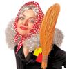 W WIDMANN MILANO Party Fashion 6009B - Parrucca da strega, con foulard, copricapo, festa a tema, carnevale