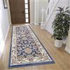 Hanse Home Reni Tappeto orientale - Runner classico a trama fitta con ornamenti e motivi floreali, morbido pelo corto, per camera da letto, sala da pranzo, soggiorno, corridoio, 80 x 240 cm