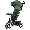 kk Kinderkraft Kinderkraft ASTON Triciclo bambini dai 9 Mesi fino 25 kg, Passeggino con Maniglione regolabile, Bici, Sedile girevole Fronte Mamma e Strada, Cappottina pieghevole, Ruota libera, Verde