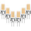 Auting G4 LED Lampadina,3W Equivalenti a 30W Lampada Alogena,Bianco Caldo 3000K Lampade LED G4 300LM,Non Dimmerabile AC/DC 12V 360 Grado,6 pezzi