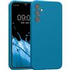 kwmobile Custodia Compatibile con Samsung Galaxy A34 5G Cover - Back Case per Smartphone in Silicone TPU - Protezione Gommata - blu indaco