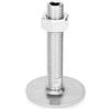 Ganter Normelemente | Piedini in acciaio inox - GN 41-80-M20-100-D0-UK| Diametro piede 80 mm