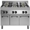 MODULAR Cucina a gas - N. 6 fuochi - Vano con porte - cm 110 x 70 x 85h
