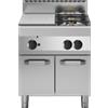 MODULAR Cucina tuttapiastra a gas - N. 2 fuochi - Vano con porte - cm 70 x 70 x 85h