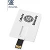 Bullet Chiavetta USB Card personalizzata Slim 4 GB personalizzate o neutre