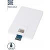 Chiavetta USB 3.0 con porta Tipo-C e USB-A Duo slim personalizzata Card 64 GB personalizzate o neutre