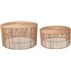La Forma Set Elmima di 2 tavolini 100% rattan